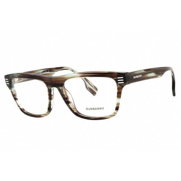 NWT Burberry 0BE2387-4098 Transparent Green Horn Eyeglasses